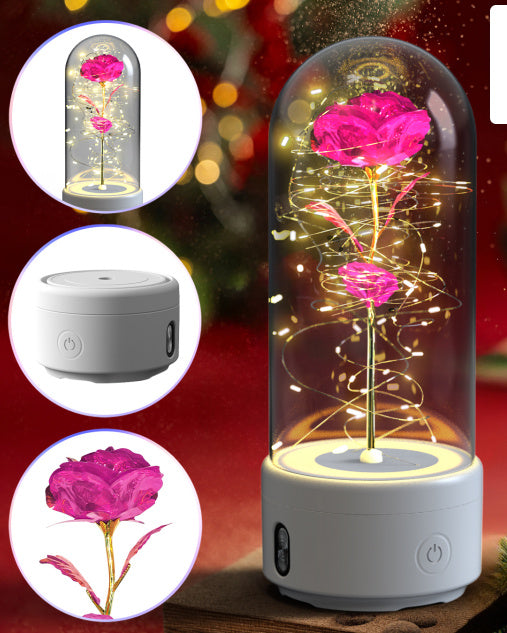 2-in-1 Rose LED Speaker