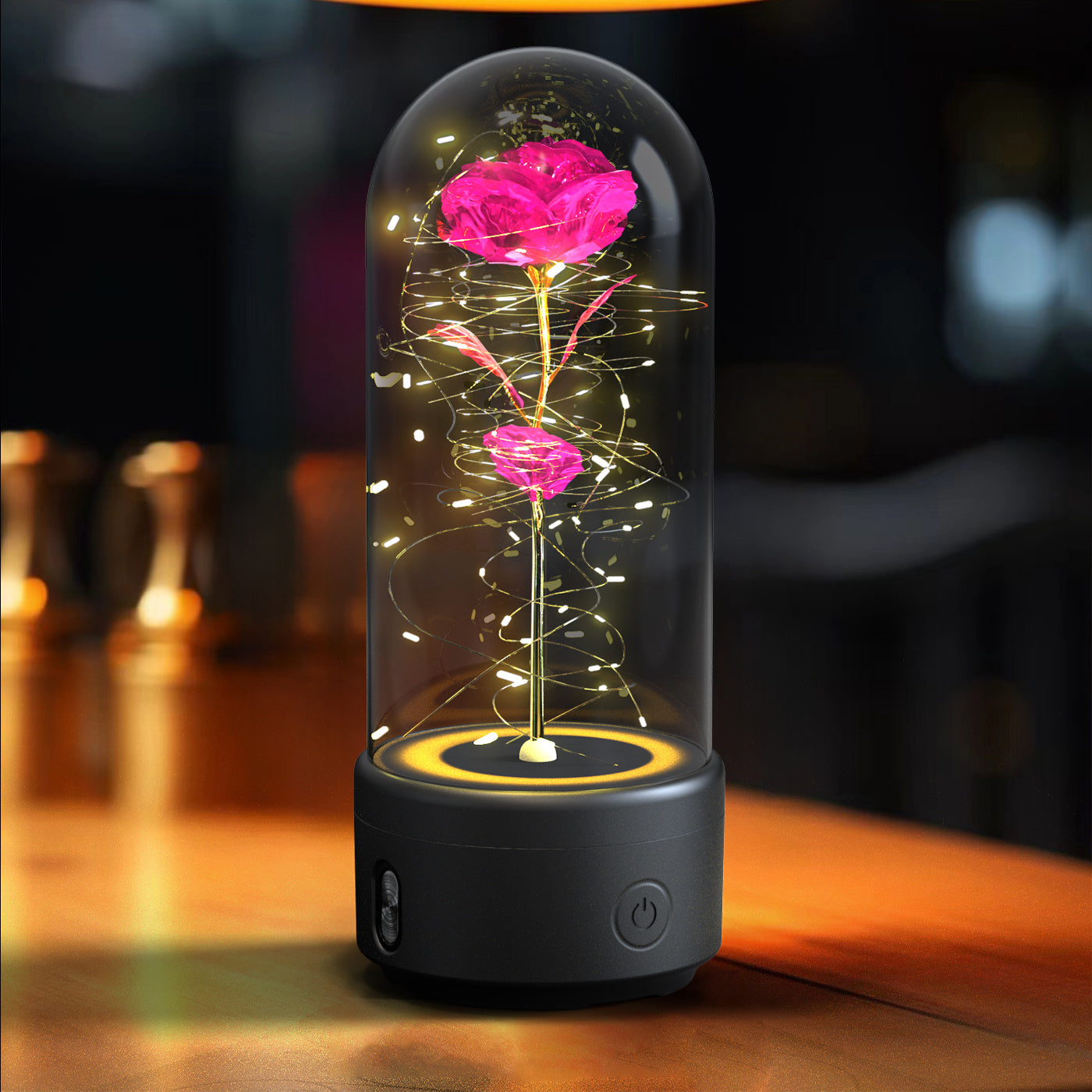 2-in-1 Rose LED Speaker